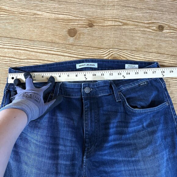 Mavi Jeans Men’s 36x29 Marcus Blue Slim‎ Fit Straight Leg Medium Wash Stretch - Picture 8 of 16